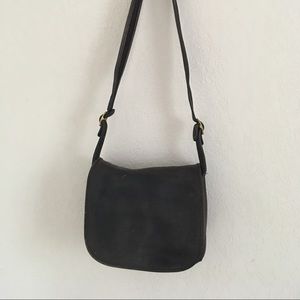 Vintage Coach NYC Shoulder Bag Black Leather Purse